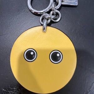 Coach smiley key fob